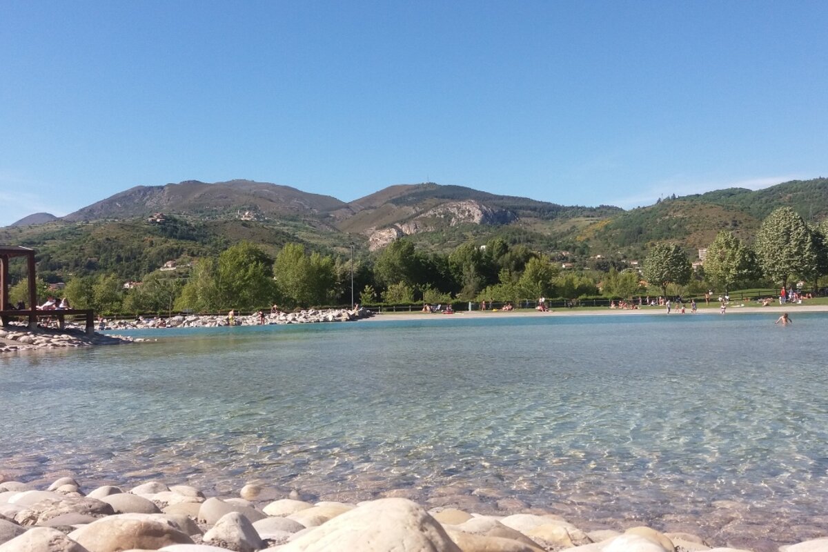 The swimming lake a swimming lake in digne les bains