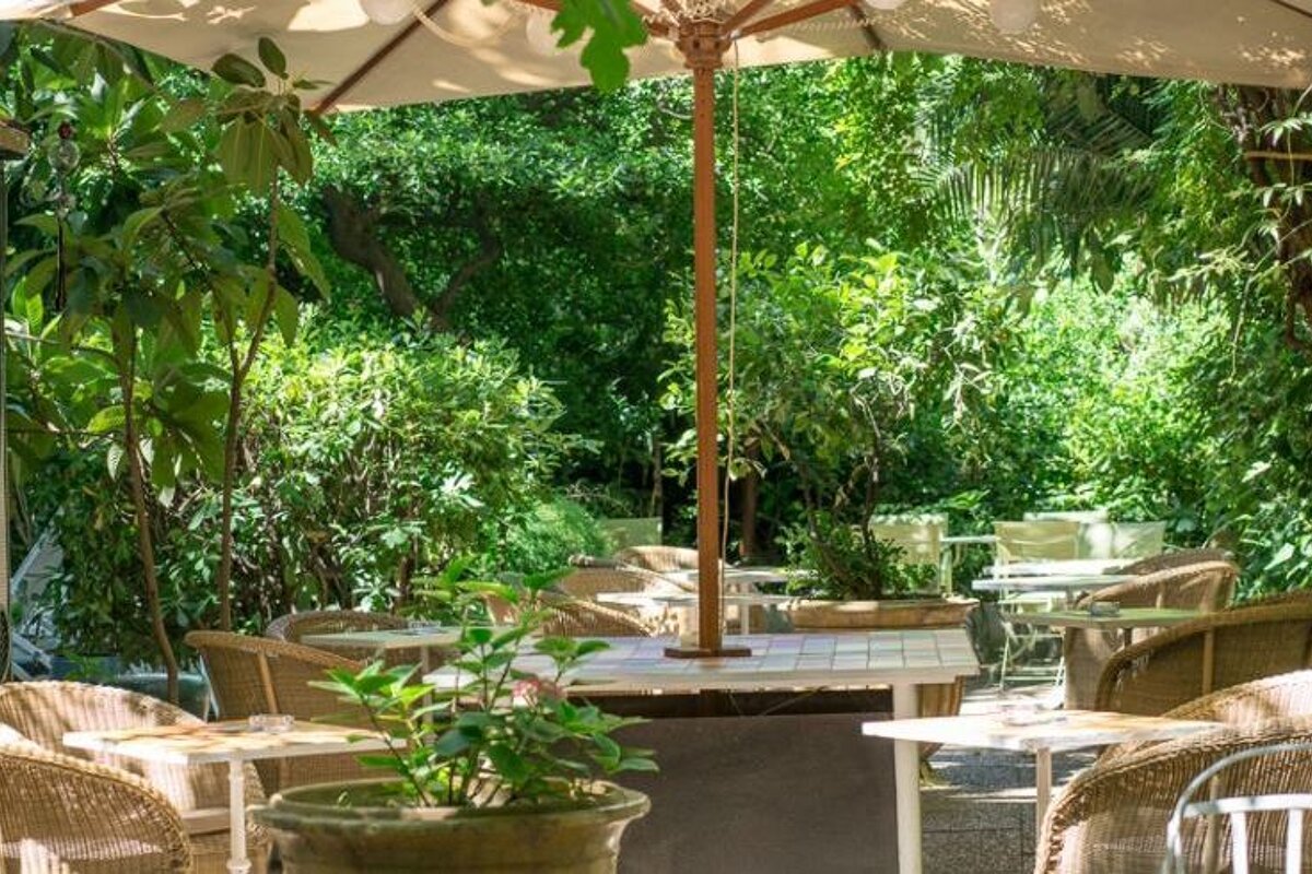 the lush gardens of hotel windsor in nice